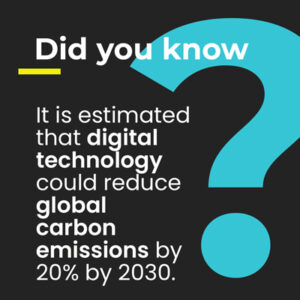 It-is-estimated-that-digital-technology-could-reduce-global-carbon-emissions-by-20%-by-2030.